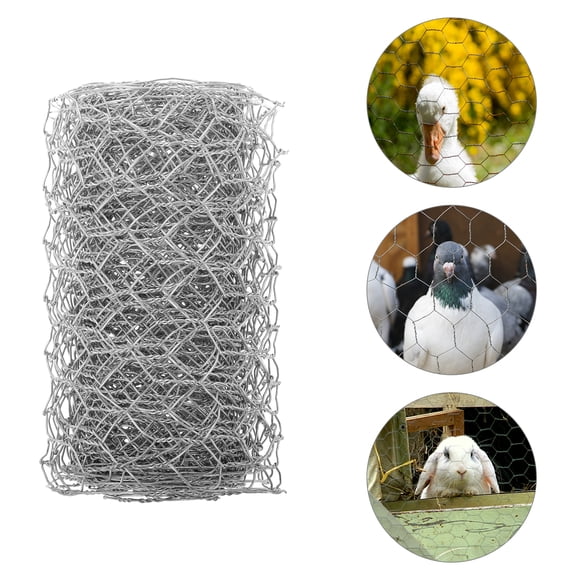 Chicken Wire Fence for DIY Crafting Decor Silver Composite Material Sturdy and Durable