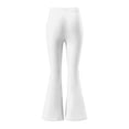 thumbnail image 6 of FAHXNVB Women's Bow Print Flare Pants Summer High Waisted Workout Yoga Trousers Athletic Lightweight Pants Bottoms, 6 of 6