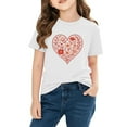 thumbnail image 4 of TaTaai School Season Cute Print Short Sleeve T-Shirt, Valentine's Day Casual Top, Unisex All Season Graphic Tee Gift, 4 of 8