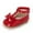 Red, variant on LYHaoo Toddler Kids Girls Soild Bowknot Princress Shoes Soft Sole The Floor Barefoot Non First Prewalker Shoes Sizes 4 Beige(Toddler)