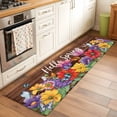 thumbnail image 3 of Spring Flowers 2'x6' Runner Rug, Watercolor Farmhouse Colorful Wooden Grain Washable Non-Slip Area Rugs for Hallway Kitchen Floor Bedroom Entryway, StainResistant Laundry Carpet Decoration Indoor Mat, 3 of 9
