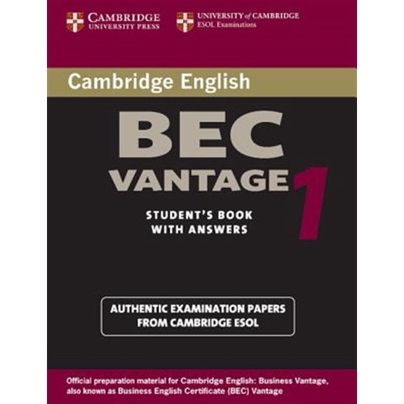 Pre-Owned Bec Practice Tests Cambridge Bec Vantage 1: Practice Tests from the University of Cambridge Local Examinations Syndicate, (Paperback)