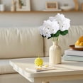 thumbnail image 6 of Artificial Hydrangea Flowers with Stems for Home Decor - Realistic Hydrangea Blooms for Wedding Table Centerpiece And Party Decoration Ciozy, 6 of 9