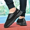 thumbnail image 4 of LASUDRAA Diabetic Adjustable Mens Shoes Lightweight Widen Sneakers for Swollen feet Black Size 10, 4 of 9