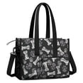 thumbnail image 2 of Teacher Tote Bag,Paw Prints and Bones Teacher Utility Tote Bag,Large Work Tote Bags for Women with Multiple Pockets,Top Zipper Closure,13.8x10.6x6.7 Inch, 2 of 5