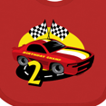 thumbnail image 4 of Inktastic Race Car 2nd Birthday Boys Baby Bib, 4 of 4