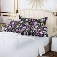thumbnail image 6 of GZHJMY Halloween Witch Magic Pillowcase Plush Pillowcase for Hair and Skin, Soft Standard Size Pillow Cases Zippered Queen Pillow Case Set of 1-21x54in Home Decor, 6 of 7