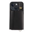 thumbnail image 2 of ELEHOLD Wallet Case for iPhone 13, PU Leather Flip Case with Crossbody & Wrist Strap,Full Protection Case with Card Slots & Kickstand,Black, 2 of 7