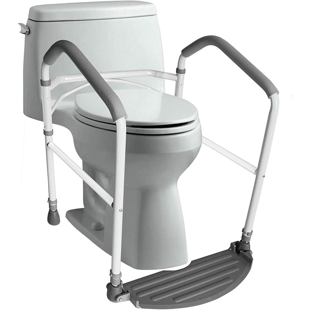 Toilet Safety Frame & Rail Folding & Portable Bathroom Toilet Safety