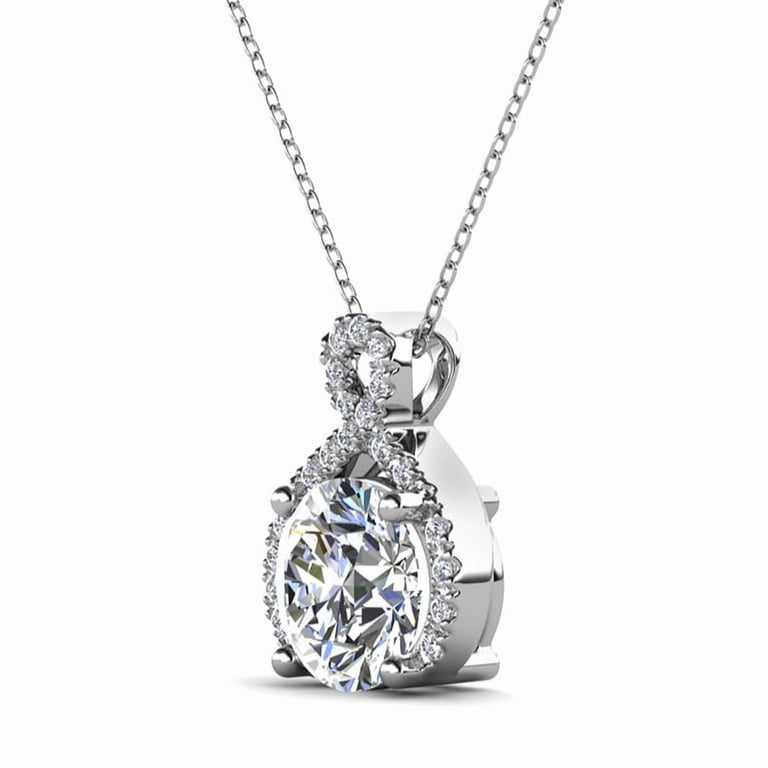 Cate & Chloe Alessandra 18k White Gold Infinity Necklace photo 8