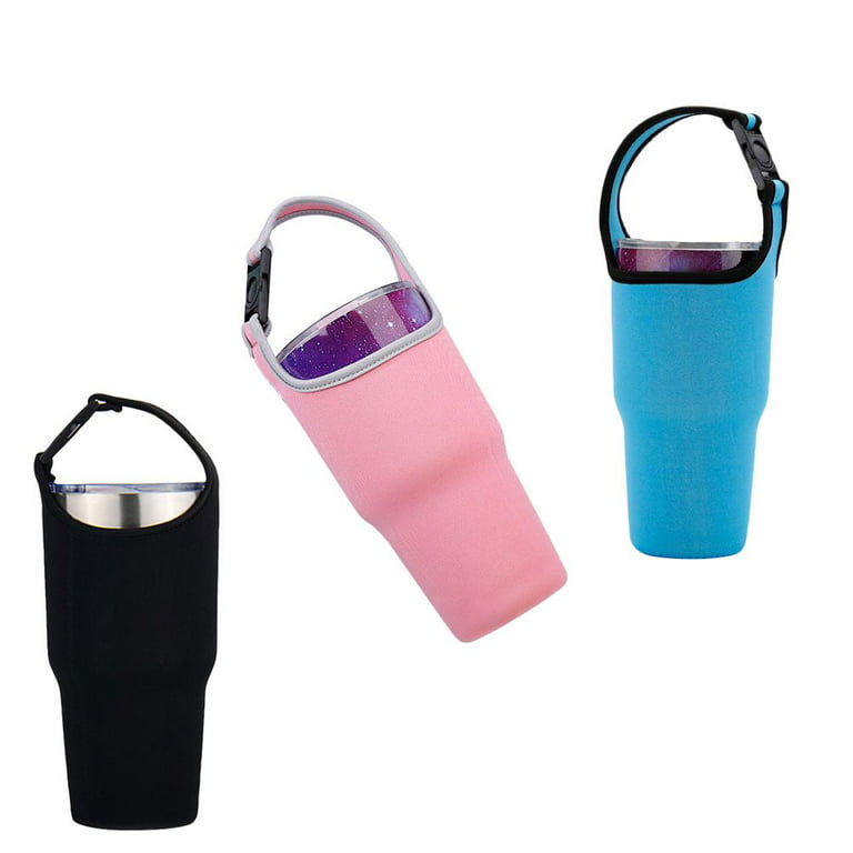Cup Sleeve with Adjustable Strap Portable Sling Cup Sleeve Adjustable  Shoulder Strap Water Bottle Bag Holder Tumbler for 30/40