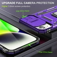 thumbnail image 4 of Case for iPhone 15 Plus Case for 15 Plus,with Camera Cover,[Military Grade Drop Tested],Heavy Duty Shockproof Protective Case,for 15 Plus Case Purple, 4 of 12