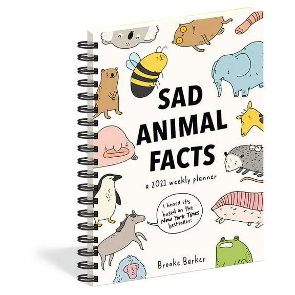 Sad Animal Facts Weekly Planner 2021 (Calendar)
