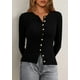 thumbnail image 4 of Suéter Cardigan PRETTYGARDEN Mujer Otoño 2025 Tejido Acanalado, 4 of 7