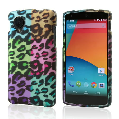 LG Nexus 5 Case, [Rainbow] Slim & Protective Rubberized Matte Finish Snap-on Hard Polycarbonate Plastic Case (Best Deal For Nexus 5)