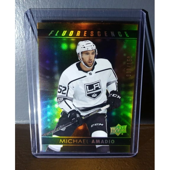 2017 Michael Amadio Upper Deck Fluorescence #F-18 Hockey Card #/150