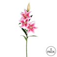 thumbnail image 2 of Vickerman 36'' Artificial Real Touch Lily Spray in Pink (Set of 2), 2 of 3