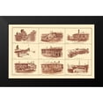 thumbnail image 2 of Bien 14x10 Black Modern Framed Museum Art Print Titled - Forts of South Carolina - Bien 1895, 2 of 5