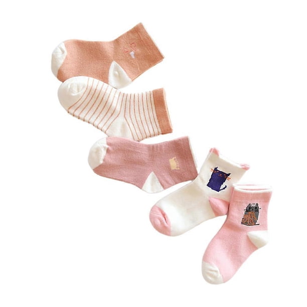 Warm Toddler Socks For Children Size S Suitable For Play School Keep Warm 5 Pairs