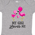 thumbnail image 4 of Inktastic My Gigi Loves me with Two Flamingos Boys or Girls Baby Bodysuit, 4 of 5