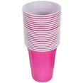 thumbnail image 3 of LIYUNMIAO 20pcs Plastic Cocktail Glasses 16oz Rosy Tumblers for Wedding Camping Party, 3 of 6