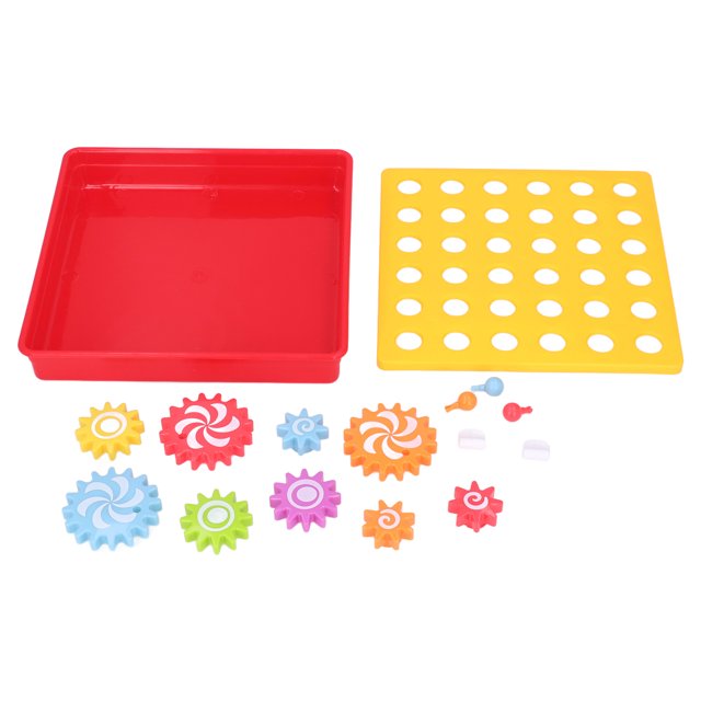Rompecabezas de engranajes para niños, juguete de ensamblaje de engranajes de Color brillante, rompecabezas, juguetes educativos