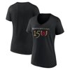 Women's Black Kentucky Derby 150 Primary Logo V-Neck T-Shirt
