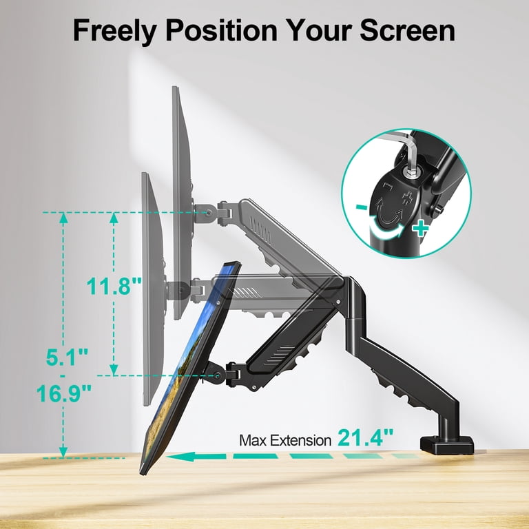 Mount Pro Single Monitor Desk Mount Gas Spring Arm photo 7