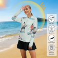 thumbnail image 5 of FORMRS Womens Long Sleeve Shirts UPF 50+ Sun Protection Quick Dry Fishing Hiking Tops, Size S-2XL, Ice Play, 5 of 8