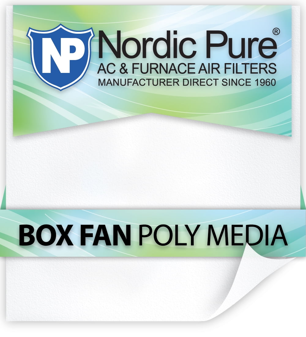 Box Fan Air Filter Poly 20x20 Pack of 12