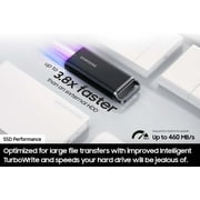 SAMSUNG T5 EVO Portable SSD 2TB Gray, Up-to 460MB/s, USB 3.2 Gen 1, External - MU-PM2T0G/WW