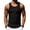 Black, variant on Mens Muscle Tank Sleeveless Tops Ribbed Knit Workout Gym T Shirts Crewneck Running Lightweight Shirt