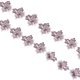 thumbnail image 2 of 15yds Cinta de Borde de Flores Bordadas Cordón de Ajuste Costura de Artes DIY para Vestido Nupcial Decoración de Hogar Blanco púrpura Soledad Ajuste del borde del cordón, 2 of 9