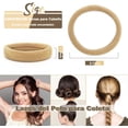 thumbnail image 3 of 100 Pcs Ligas para Peinar el Cabello, Donas para Cabello Altamente Elásticas Lazos del Pelo para Coleta, Bandas de Goma de Pelo Algodón sin Costuras Corbatas para el Cabello para Niñas y Mujeres, 3 of 5