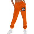 thumbnail image 2 of successthop Christmas Sweatpant for Women Graphic Printed Fleece Drawstring Pants ELastic Joggers Low Rise Trousers, 2 of 5