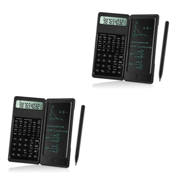 stanreset 1/2/3 6 Inch Scientific Calculator Writing Tablet With Stylus Pen Drawing Board Folding Graffiti Calculate Tools For Function clause 2PCS
