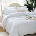 MILDLY Comfort Bedding 3 Packs Set, 1 Duvet Cover with Zipper, 2 Pillow