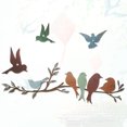 thumbnail image 2 of Lieonvis Metal Pájaros Wall Art Pájaros Vivos en Rama Metal Hojas Colgantes con Pájaros Decoración Wall Al Aire Libre Hoja Rústica Decoración Wall O Balcón Jardín Decoración Interior Al Aire Libre, 2 of 10