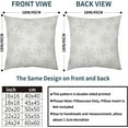thumbnail image 4 of White Cream Winter Snowflakes Pillow Covers 20x20 Set of 2 Christmas Print Decorative Throw Pillows Outdoor Farmhouse Xmas Holiday Seasnoal Pillowcases Cushion Case Decor for Home Sofa Couch Bed, 4 of 4