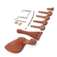thumbnail image 5 of Violin Part Accessory Jujube Wood with ChinRest/ Endpin/Tailpiece/Tuning Pegs/Gut for 4/4, 5 of 8