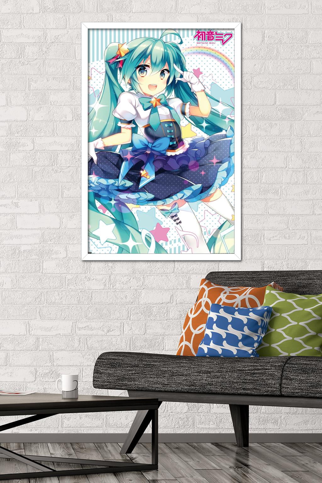 Hatsune Miku - Skirt Wall Poster, 22.375" x 34", Framed