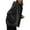 Black, variant on Womens Hoodie Light Color Fuzzy Plush Fabric Full Zip Up Jackets Drawstring Hood Relaxed Fit Warm Cozy Casual Daily Wear Hoodie