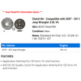 thumbnail image 2 of Clutch Kit - Compatible with 2007 - 2011 Jeep Wrangler 3.8L V6 2008 2009 2010, 2 of 2