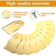 thumbnail image 2 of 30 x Titanium Replacement Blades for All Husqvarna/Gardena/Yard Force/Automower Automower Garden Mowers, Heavy Duty (3.1g/0.75mm) with Screws, 2 of 5