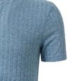 thumbnail image 3 of FRSASU Men's Muscle Slim T-Shirts Soft Stretch Slim Fit Short Sleeve Compression Shirt Bodybuilding Gym Workout Athletic Tops Light Blue, 3 of 6