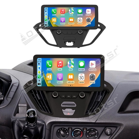 Aotsr Android 14 Auto Stereo Multimedia Player For Ford Transit 2017-2019 Car Radio GPS Navigation 12.3 inch Carplay DSP