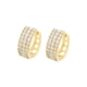 thumbnail image 1 of Hermosas Arracadas Anchas Para Dama Swarovski Oro 14K Lam dorado Unitalla, 1 of 7