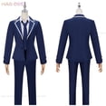 thumbnail image 5 of Disfraz de Cosplay de Anime Sasaki y Miyano Yoshikazu, peluca de Sasaki Shuumei, uniforme escolar azul oscuro, fiesta de Halloween para hombres, 5 of 5