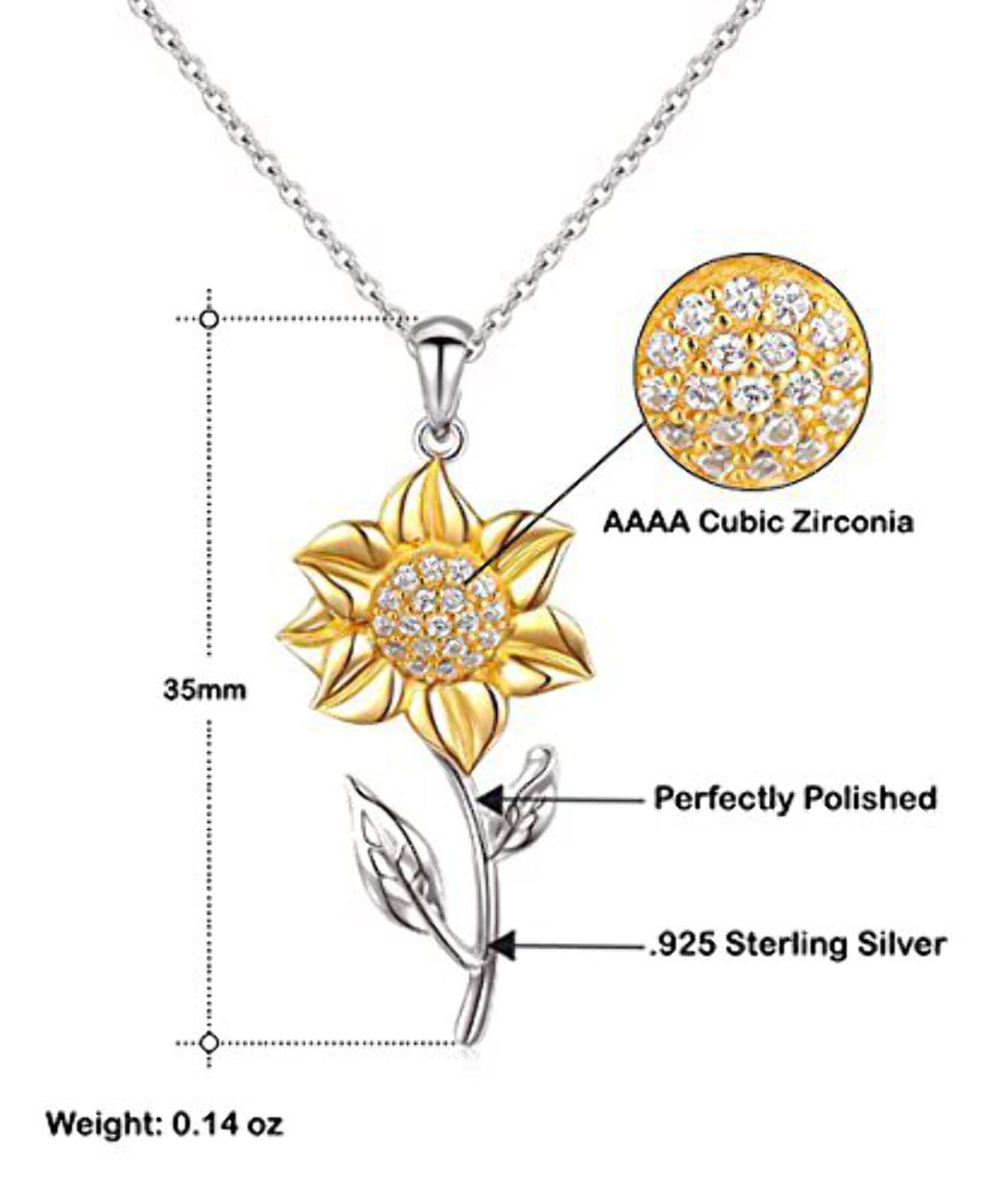 amangny Love Wife Gifts, My Wife is The Rock That Holds Our Family Together, Special Birthday Sunflower Pendant Necklace from Wife, Presents, Gift Giving, Christmas, Stocking Stuffers, Secret