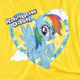 thumbnail image 2 of My Little Pony Tv Rainbow Dash Women's T Shirt, Yellow, Small, 2 of 6
